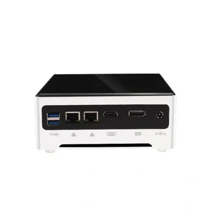 HG001 High-Performance Mini PC: Supports 11th Gen Core Processors, Dual DDR4 Slots, Dual Ethernet Ports + HDMI + DP 4K HD Output.
