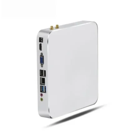 YC028 Celeron High-Performance Mini PC - 8 USB Ports | Dual Display (HDMI+VGA) | Silver Business Micro Desktop