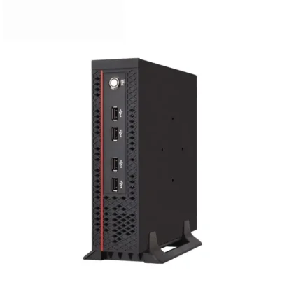 YCD006 Celeron Series Vertical Mini PC - 8 USB Ports | Dual Display (HD+VGA) | Compact Business & Education Desktop