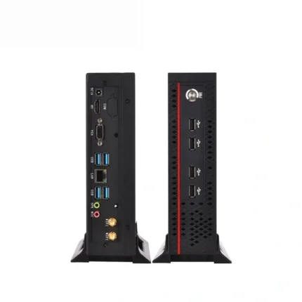 YCD006 High-Performance Mini PC (10th Gen Core & Above) - Dual Display (HD+VGA) | 8 USB Ports | Vertical Business Desktop Computer