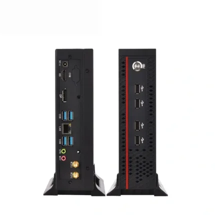 YCD006 Mini PC (10th/11th/12th Gen Intel Core) — HD+DP 4K Dual Display Output | 8 USB Ports | Vertical Micro Desktop for Business & Office Use